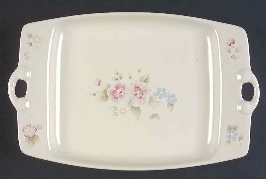 Tea Rose 10" Rectangular Serving Platter by Pfaltzgraff-1