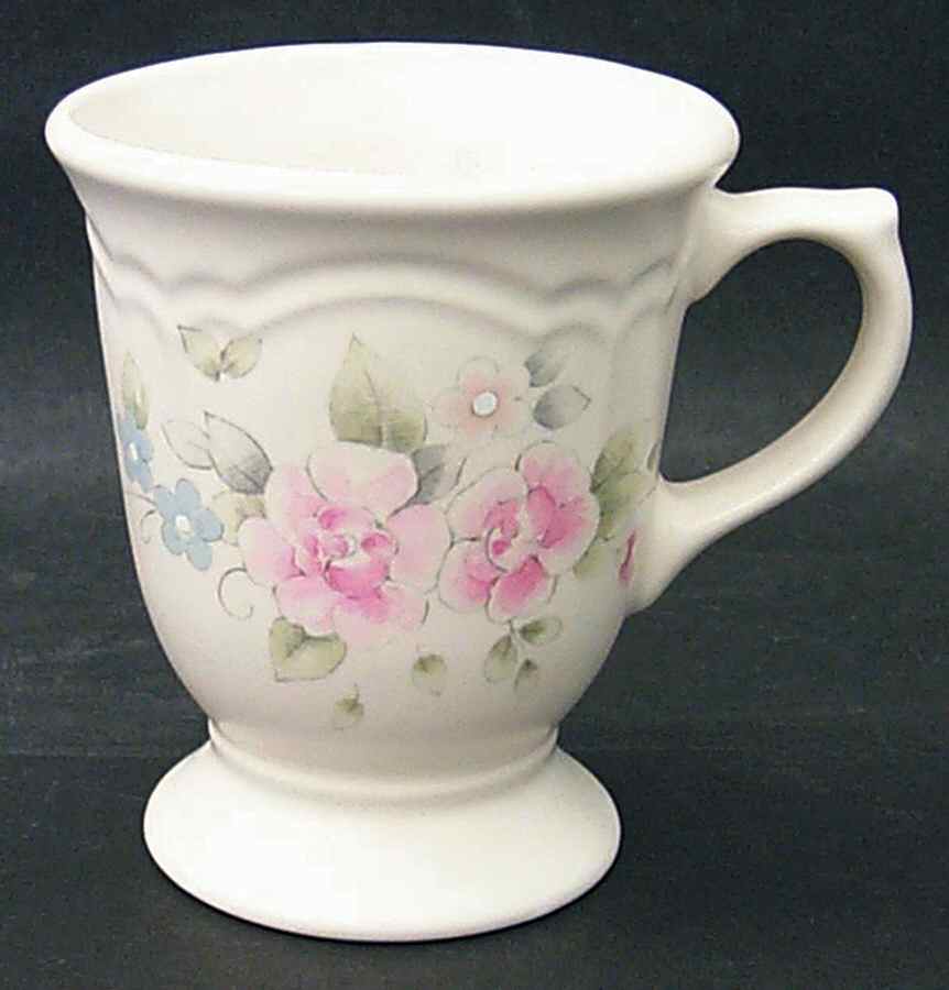 Tea Rose Extra Large 16 Oz Pedestal Mug by Pfaltzgraff-1