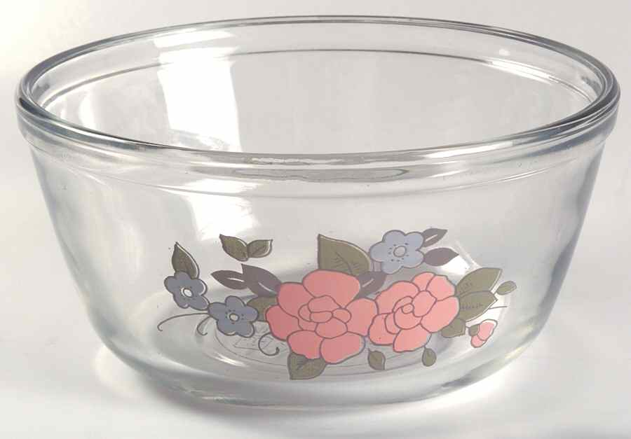 Tea Rose 6" Glassware Mixing Bowl by Pfaltzgraff-1