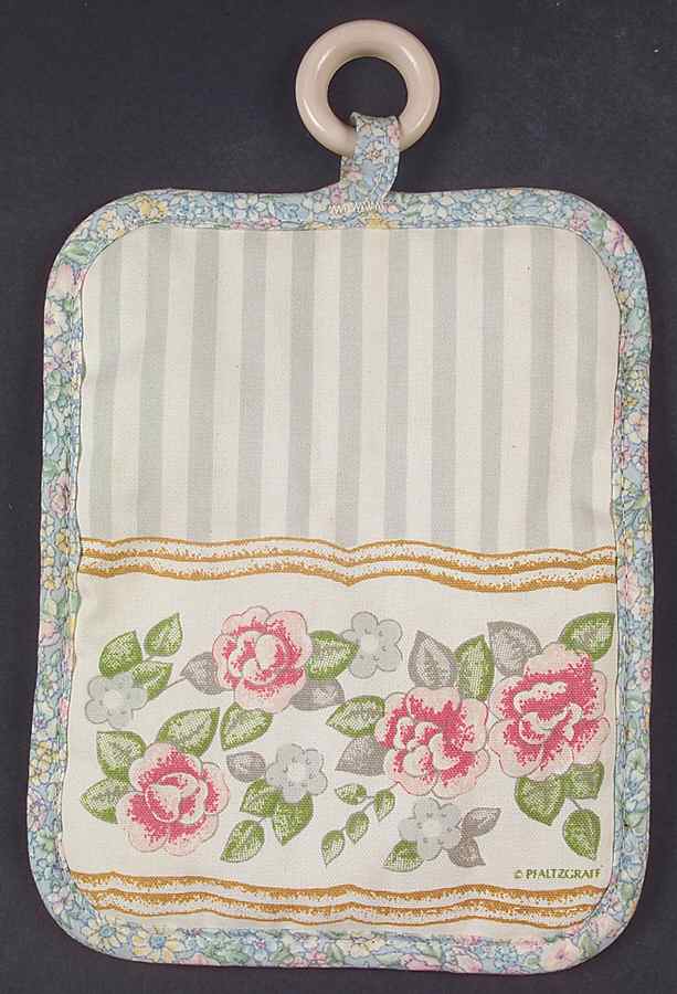 Tea Rose Cloth Potholder by Pfaltzgraff-1