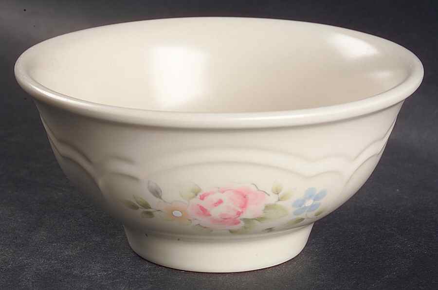 Tea Rose Pedestal Bowl by Pfaltzgraff-1