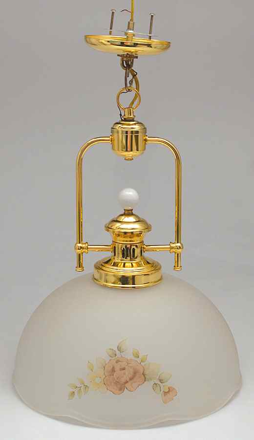 Tea Rose Pendant Light by Pfaltzgraff-1