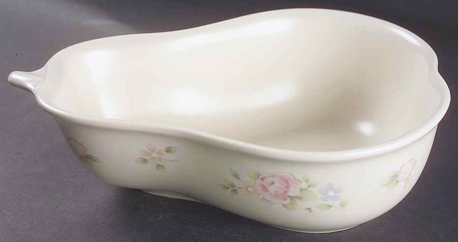 Tea Rose Pear Shaped Bowl by Pfaltzgraff-1