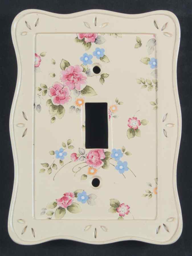 Tea Rose Single Light Switch Cover by Pfaltzgraff-1