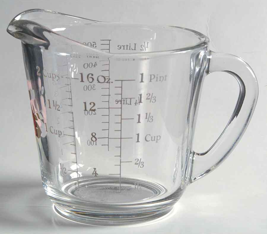 Tea Rose Glassware Measuring Cup by Pfaltzgraff-1