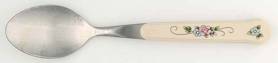Tea Rose Place/Oval Soup Spoon by Pfaltzgraff-1