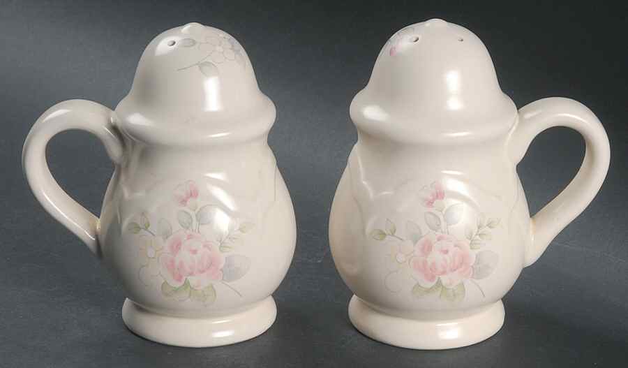 Tea Rose Stove Top Salt & Pepper Set by Pfaltzgraff-1
