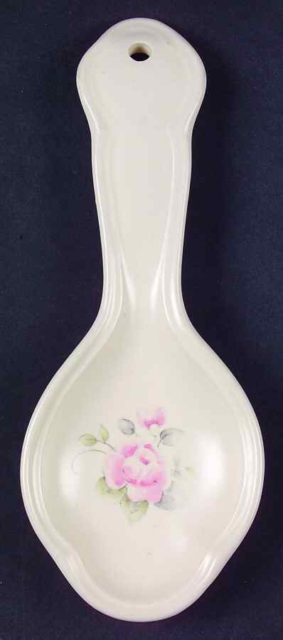 Tea Rose Spoon Rest/Holder (Holds 1 Spoon) by Pfaltzgraff-1