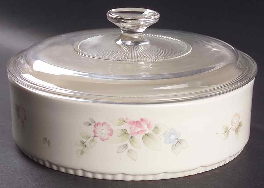 Tea Rose 1.5 Quart Round Covered Baker by Pfaltzgraff-1