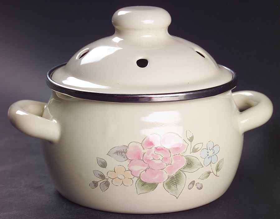 Tea Rose Metal Potpourri by Pfaltzgraff-1