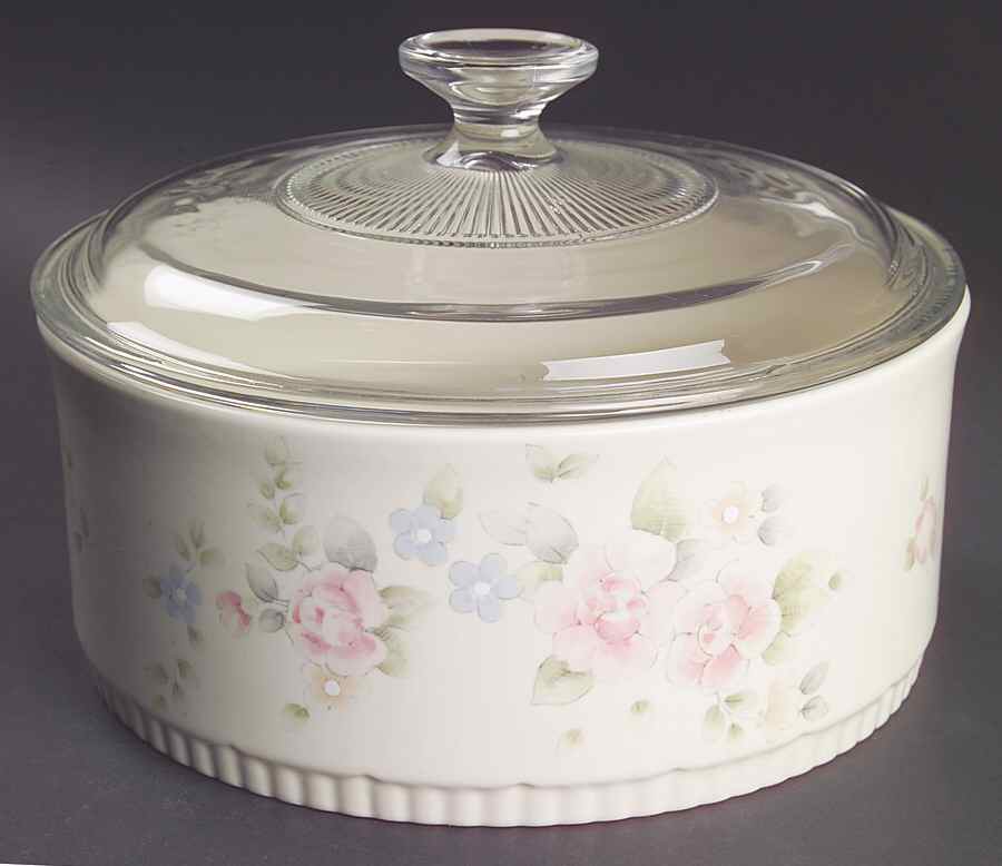 Tea Rose 2.5 Quart Round Covered Baker by Pfaltzgraff-1