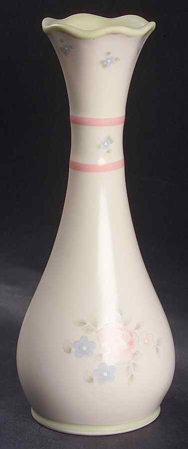 Tea Rose 7" Bud Vase by Pfaltzgraff-1