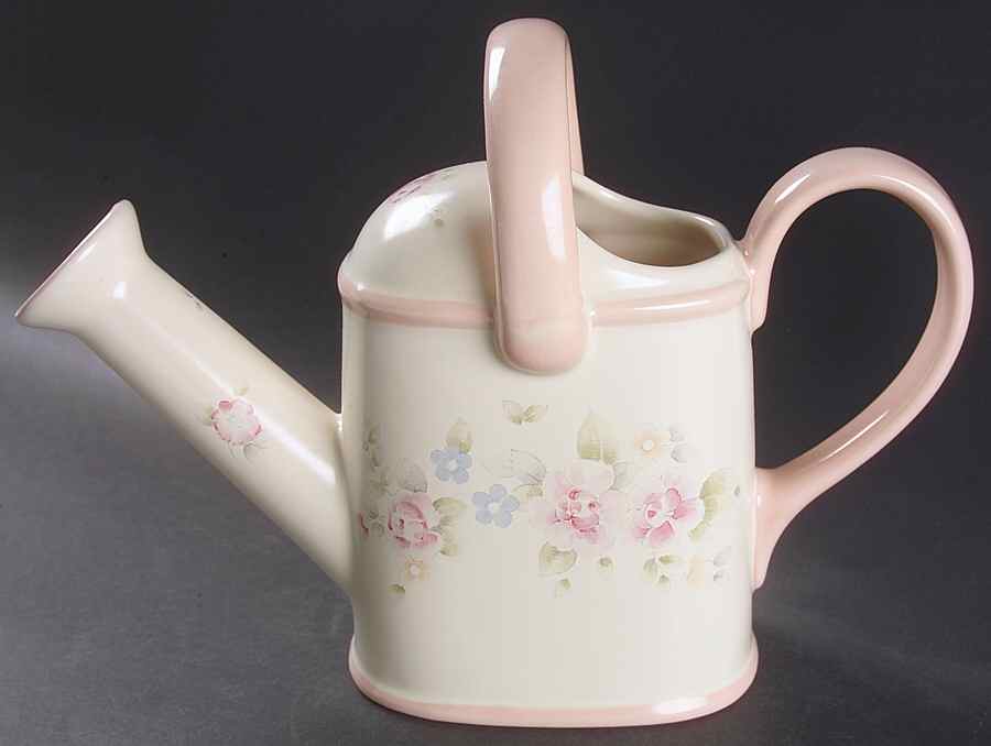 Tea Rose Water Can by Pfaltzgraff-1