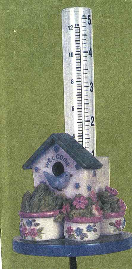 Tea Rose Rain Gauge by Pfaltzgraff-1