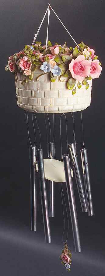 Tea Rose Wind Chime by Pfaltzgraff-1