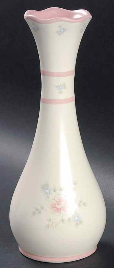Tea Rose 7" Bud Vase by Pfaltzgraff-1