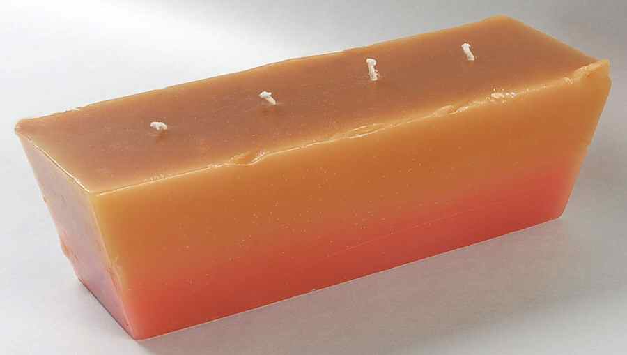 Tea Rose 4 Wick Candle Brick by Pfaltzgraff-1