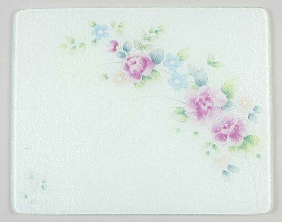 Tea Rose Rectangular Glassware Cutting Board by Pfaltzgraff-1