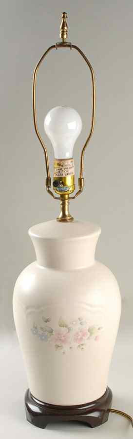 Tea Rose 24" Electric Lamp No Shade by Pfaltzgraff-1