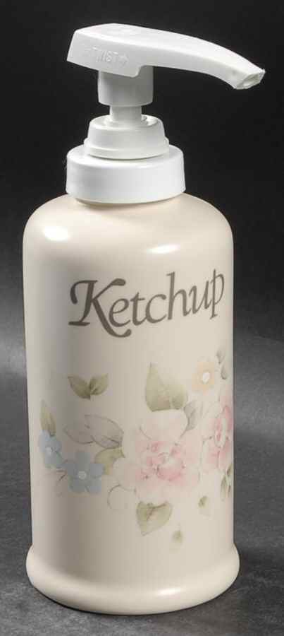 Tea Rose Ketchup Dispenser by Pfaltzgraff-1