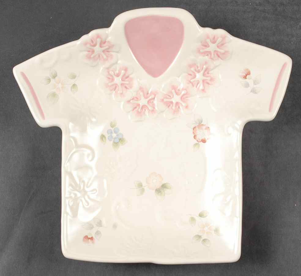 Tea Rose Hawaiian Shirt Plate by Pfaltzgraff-1