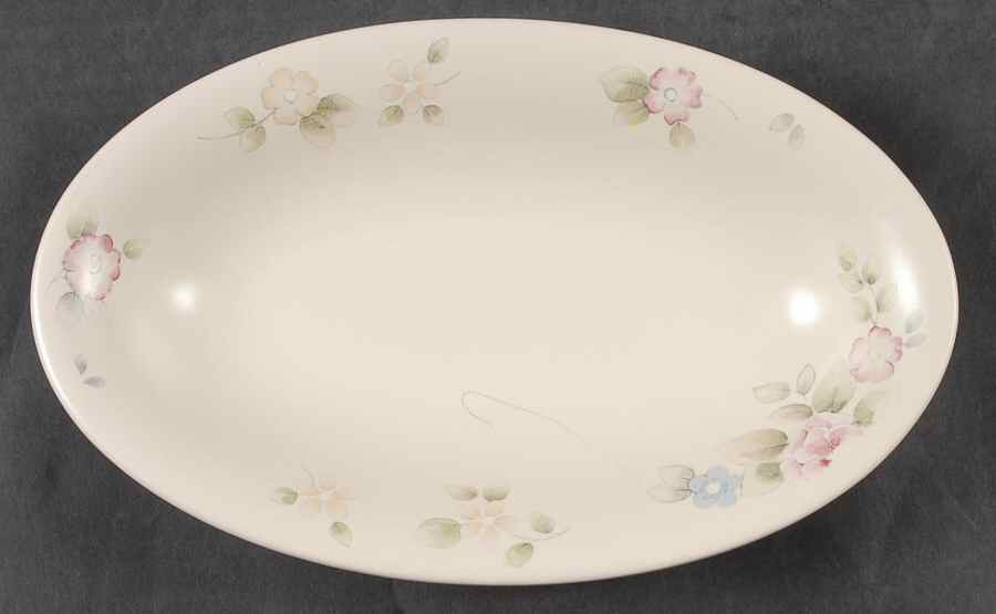 Tea Rose Oval Dessert Bowl by Pfaltzgraff-1
