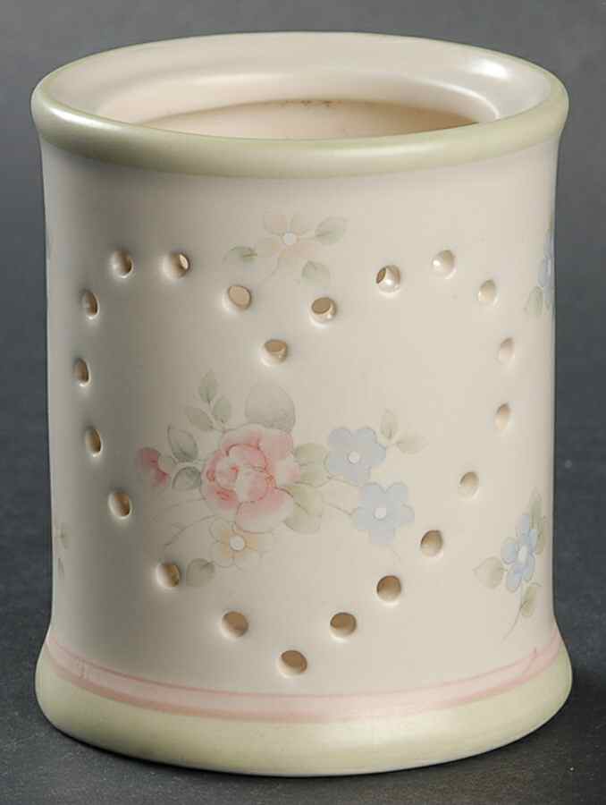 Tea Rose Candle Votive No Lid by Pfaltzgraff-1