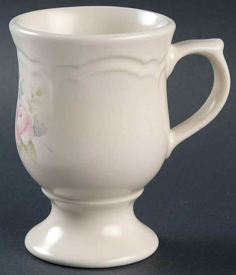 Tea Rose Pedestal Mug by Pfaltzgraff-1