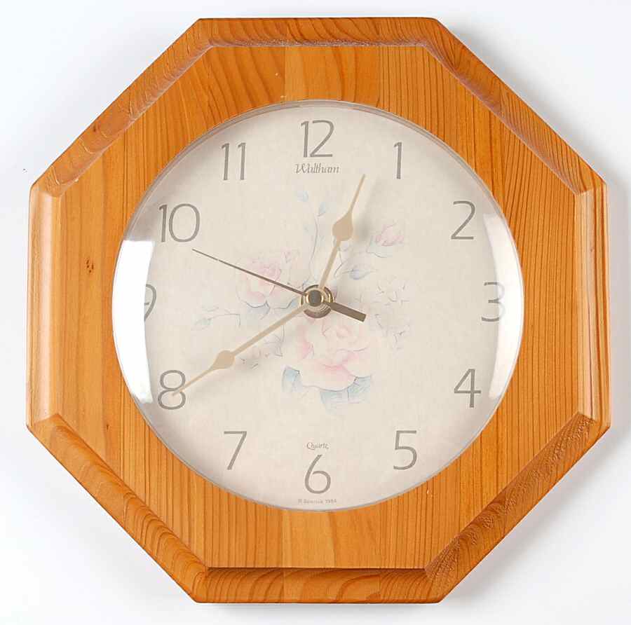 Tea Rose Hanging Wall Clock by Pfaltzgraff-1