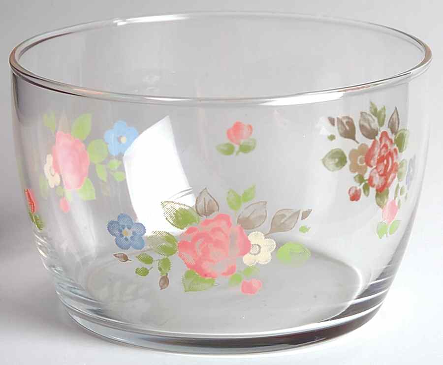 Tea Rose Glassware All Purpose Bowl by Pfaltzgraff-1