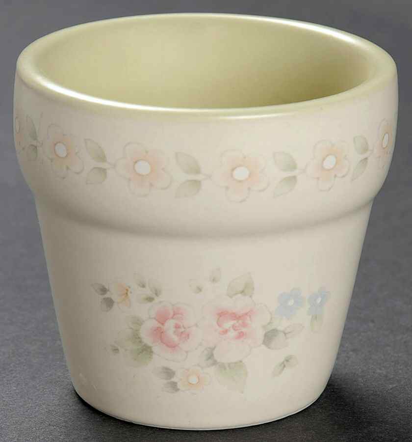 Tea Rose Votive Flower Pot by Pfaltzgraff-1