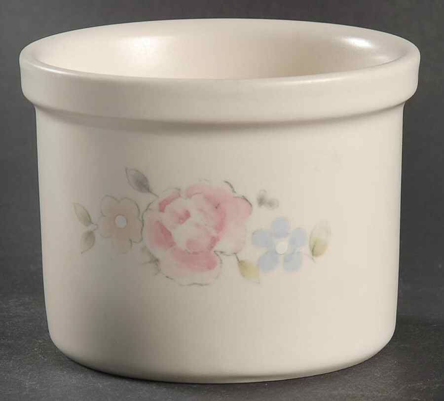 Tea Rose Bowl for Individual Dipper Set by Pfaltzgraff-1