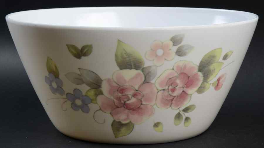 Tea Rose 10" Large Melamine Salad Serving Bowl by Pfaltzgraff-1
