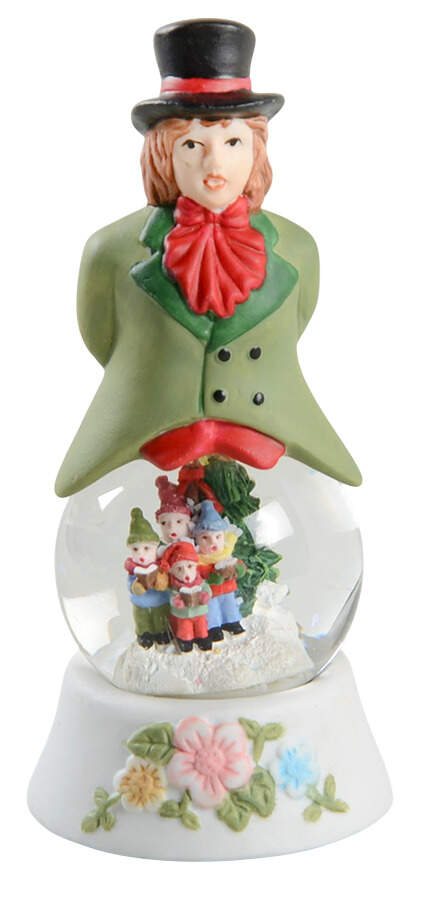 Tea Rose Holiday Snow Globe Salt Shaker by Pfaltzgraff-1
