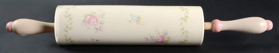 Tea Rose Rolling Pin by Pfaltzgraff-1