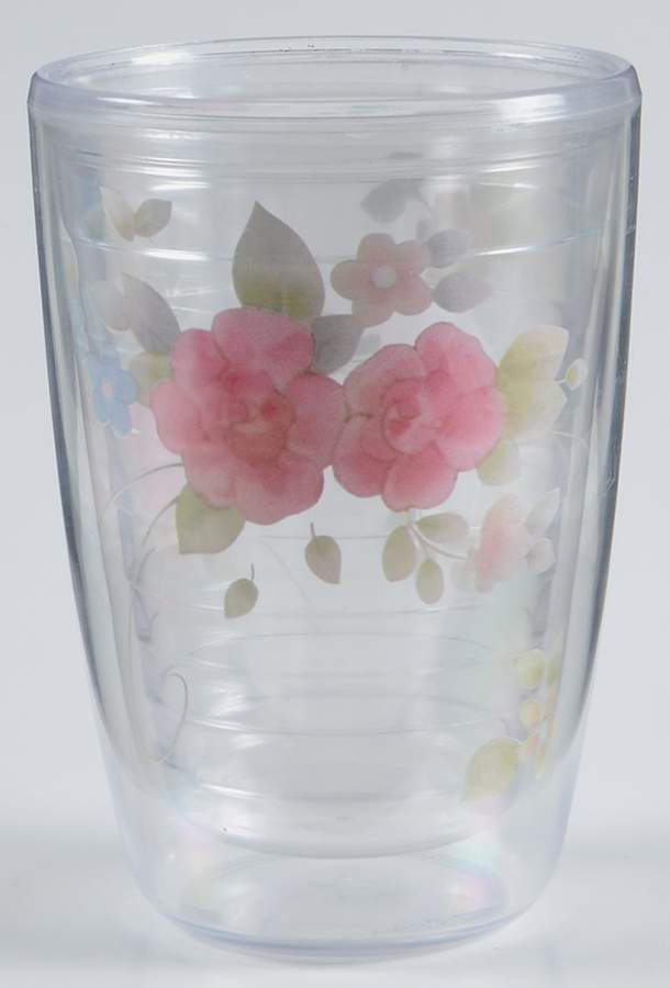 Tea Rose 14 Oz Insulated Tumbler by Pfaltzgraff-1