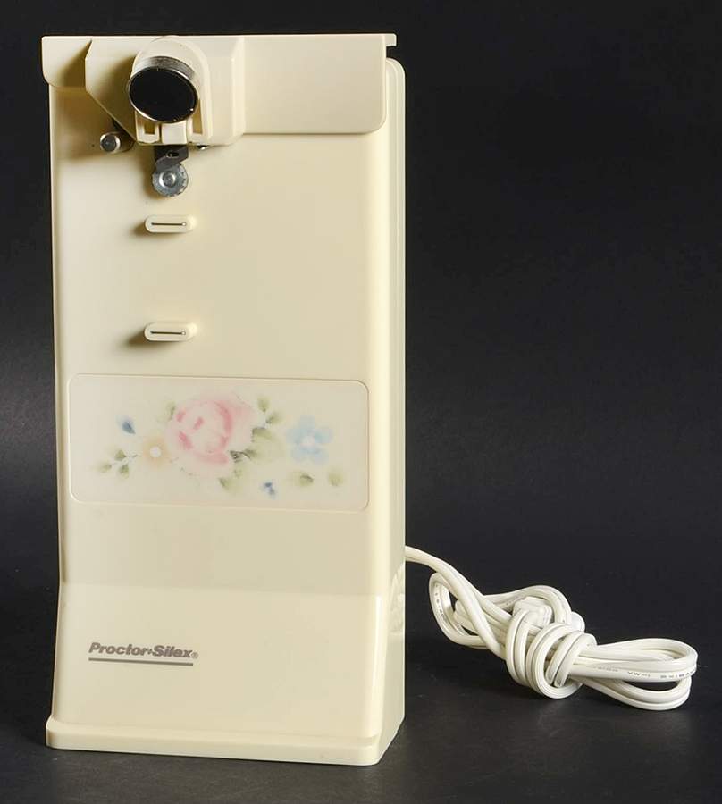 Tea Rose Electric Can Opener by Pfaltzgraff-1