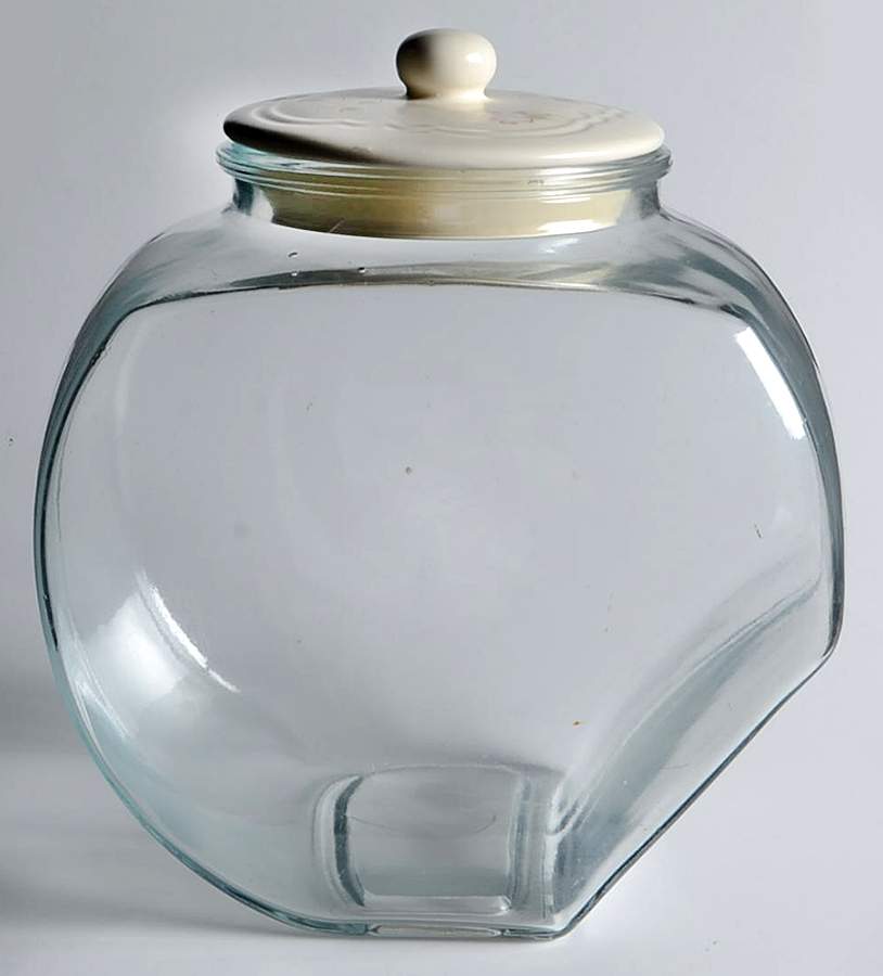 Tea Rose Penny Candy Jar & Lid by Pfaltzgraff-1