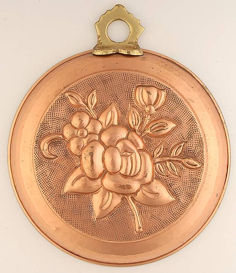 Tea Rose Copper Jello Mold by Pfaltzgraff-1
