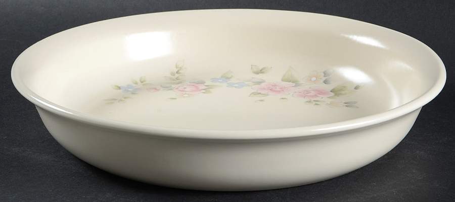 Tea Rose 10" Pie Baking Plate by Pfaltzgraff-1
