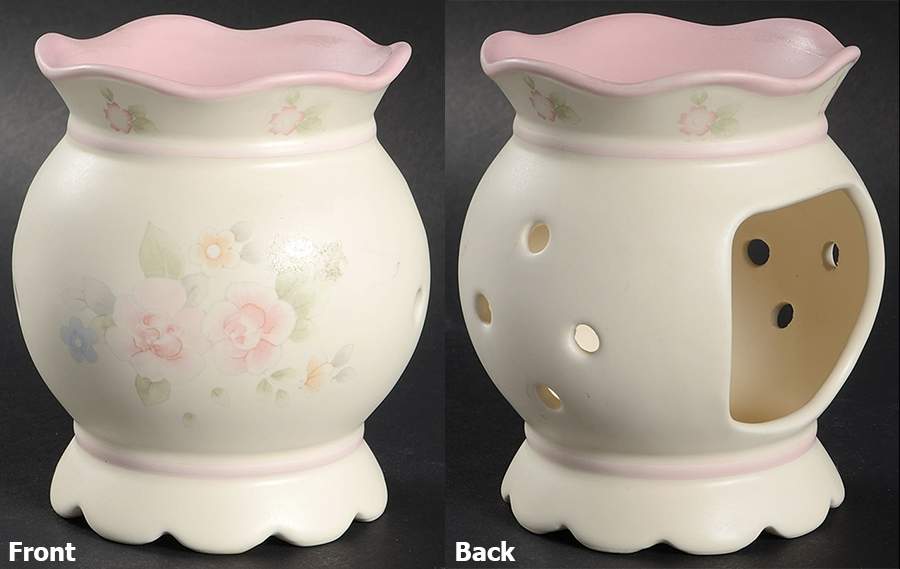 Tea Rose Wax Tart Burner/Warmer by Pfaltzgraff-1