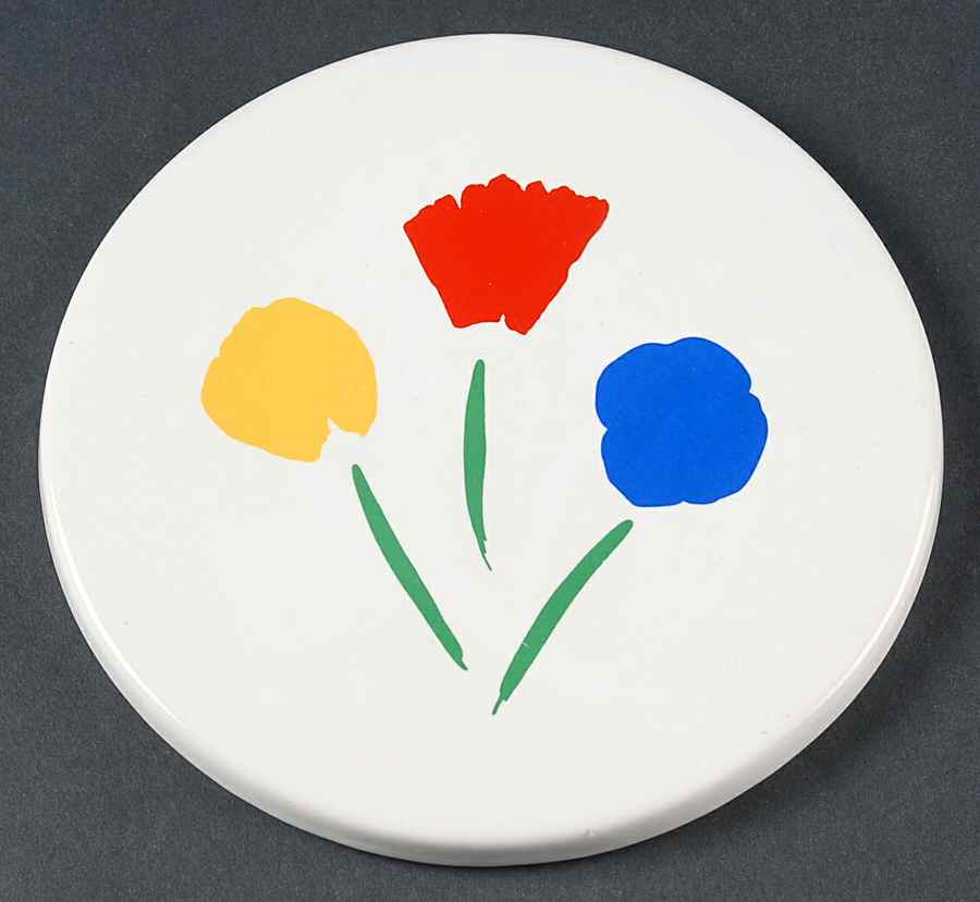 Three Flowers Trivet by Pfaltzgraff-1
