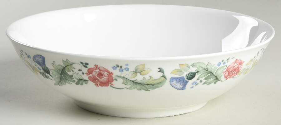 Thistle Rose 9" Round Vegetable Bowl by Pfaltzgraff-1