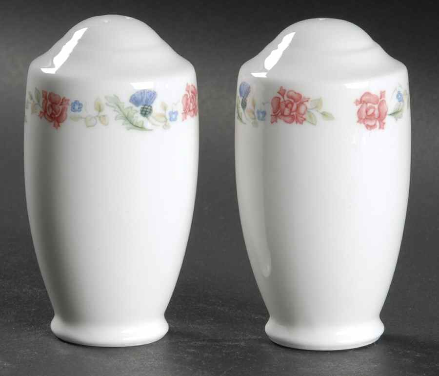 Thistle Rose Salt & Pepper Set by Pfaltzgraff-1