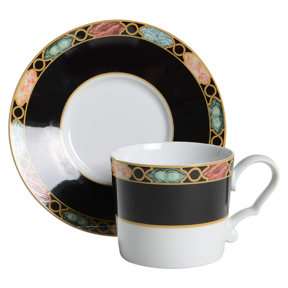 Treviso Flat Cup & Saucer Set by Pfaltzgraff-1