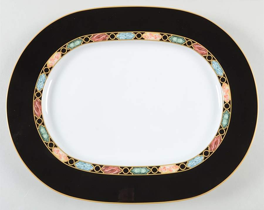 Treviso 14" Oval Serving Platter by Pfaltzgraff-1