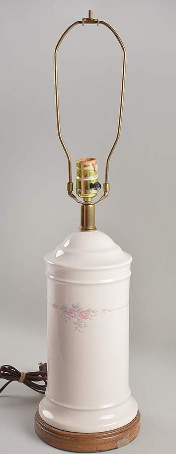 Trousseau 25" Electric Lamp No Shade by Pfaltzgraff-1