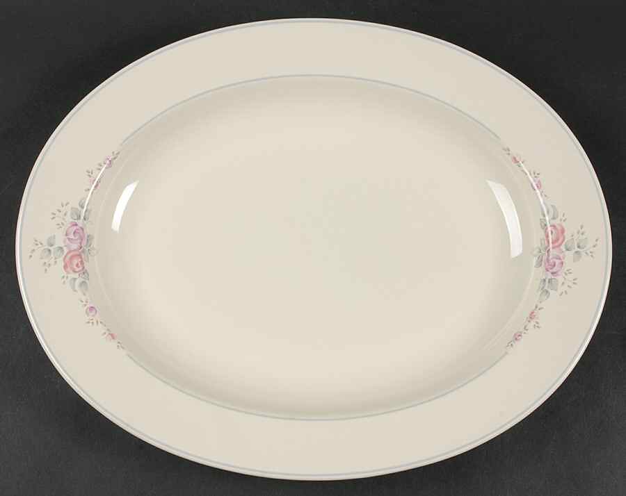 Trousseau 14" Deep Oval Serving Platter by Pfaltzgraff-1