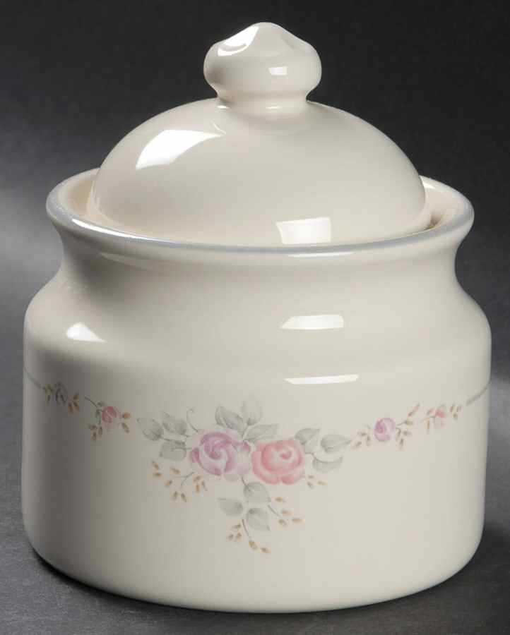 Trousseau Sugar Bowl & Lid by Pfaltzgraff-1