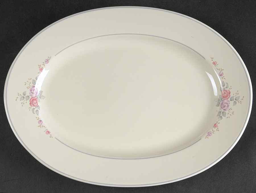 Trousseau 12" Oval Serving Platter by Pfaltzgraff-1
